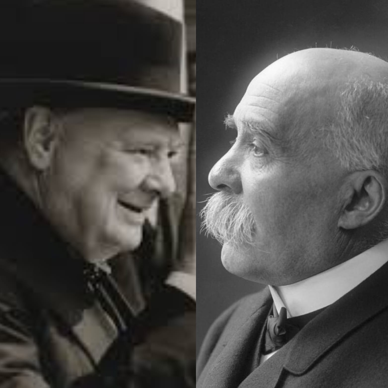 Clemenceau et Churchill : Portraits croisés de deux géants politiques